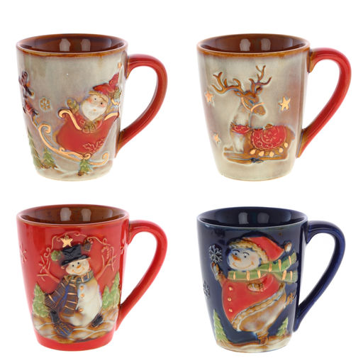 Кружка, L13 W9,5 H11,5 см, 450 мл, 4в. ( в подарочной упаковке)