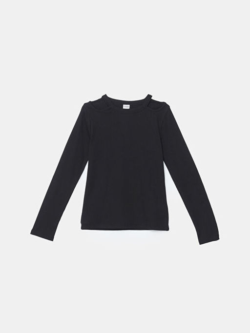 Bisiklet Yaka K?z ?ocuk Ti??rt