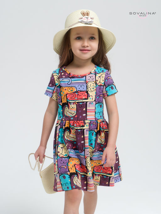 Платье Лето коты в горошек new - Sovalina фото 17