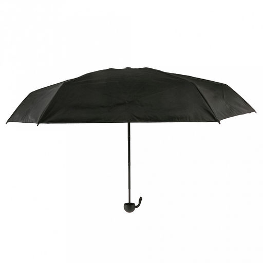 Зонт-мини механический Палитра UPF50+ ткань эпонж (полиэстер) + черное УФ-покрытие, 6 лучей, д/купола 90см, 5 сложений, 18см в сложенном виде, механизм против ветра, ручка с покрытием soft-touch, цвет черный, 218гр (Китай) - Домашняя Мода фото 2