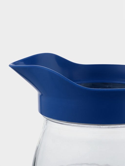 Набор для напитков «Милори», 7 предметов: кувшин, 6 стаканов, стекло, прозрачный, синий