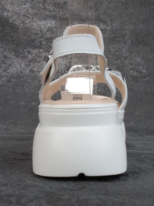 08-PED129-1 WHITE Босоножки женские (натуральная кожа)