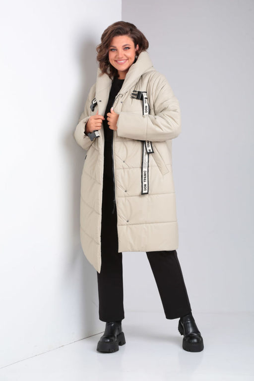 Куртка Diamant 1914-Р беж-какао фото 224