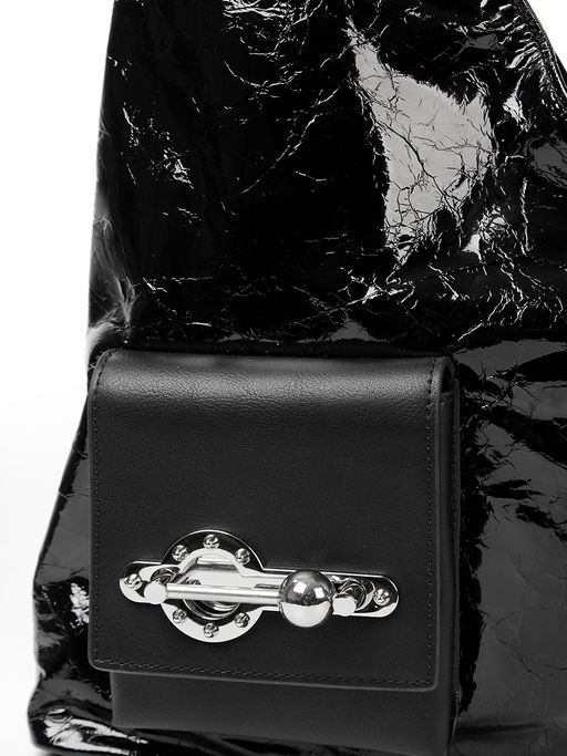 LACCOMA сумка Q6158-L-черный натуральная кожа полиэстер  фото 5