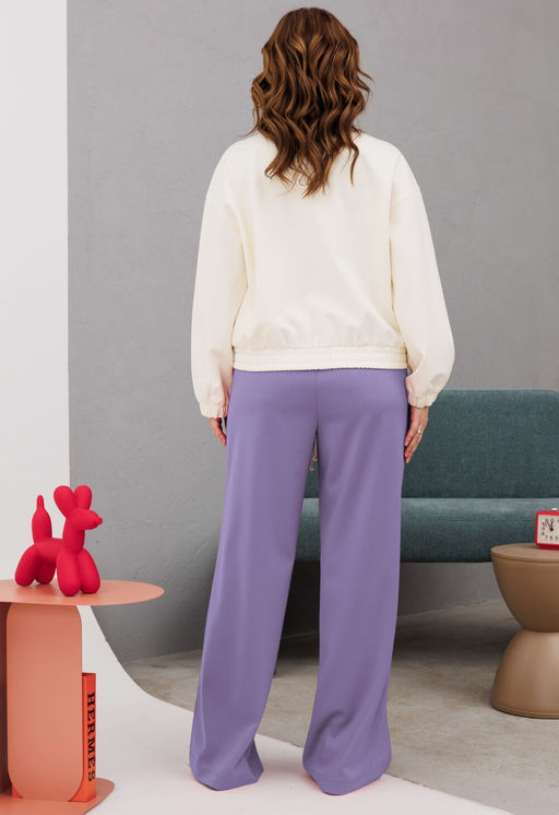 Бомбер INVITE 1064 молочны/лаванда