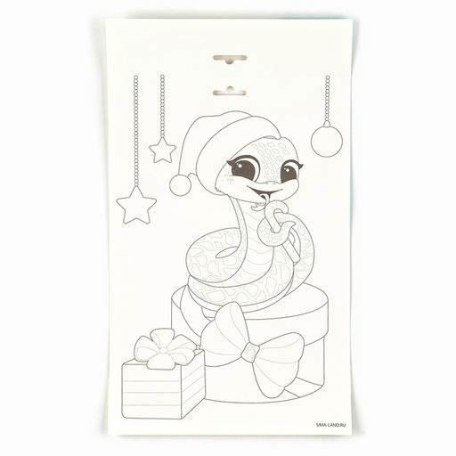 Игра на липучках на новый год «Веселые зверята»