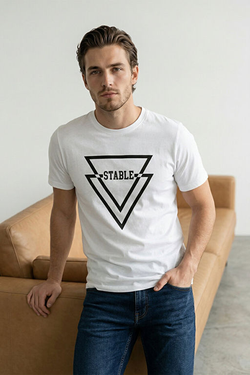 Siyah-Beyaz 2li Paket Regular/Normal Kal_p Bask_l_ %100 Pamuk T-Shirt TMNSS26TS00043 - Trendyolmilla фото 2