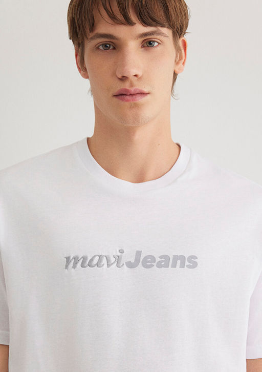Mavi Jeans Bask?l? Beyaz Tisort  фото 5