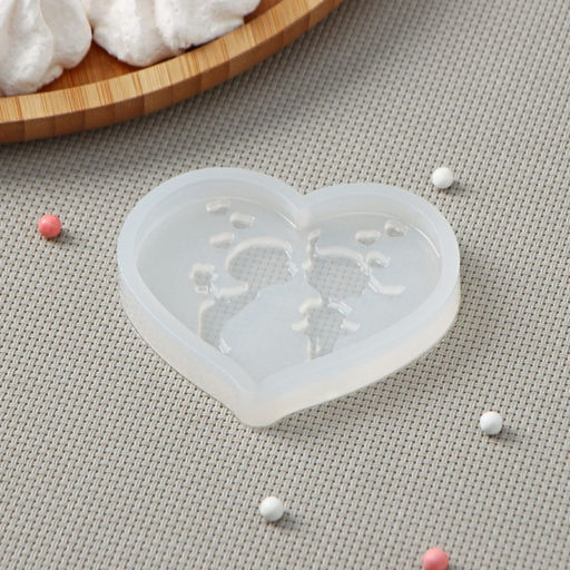 Силиконовая форма «Влюблённые», 7,5×5,5 см, прозрачная