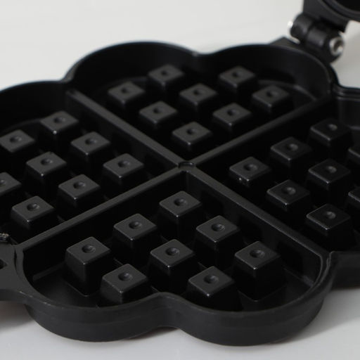 Сковорода вафельница Доляна Венские вафли, d=14 см, пластиковая ручка, чёрная  фото 3