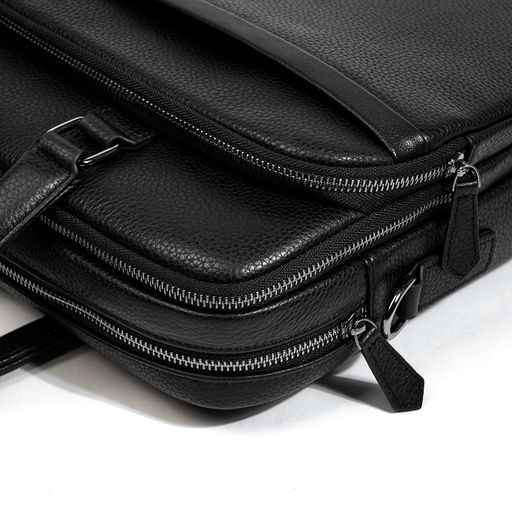 Сумка мужская, кожа, MIRONPAN 98801 Черный фото 4