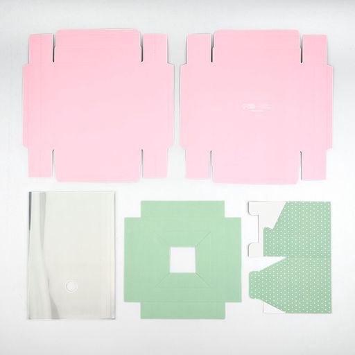 Коробка для цветов с вазой и пластиковыми окнами складная Нежность, 16 х 23 х 16 см - Дарите счастье фото 5