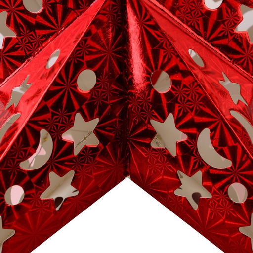 Новогоднее ёлочное украшение звезда с гирляндой «Бой курантов», 45×45 см, модель G-15