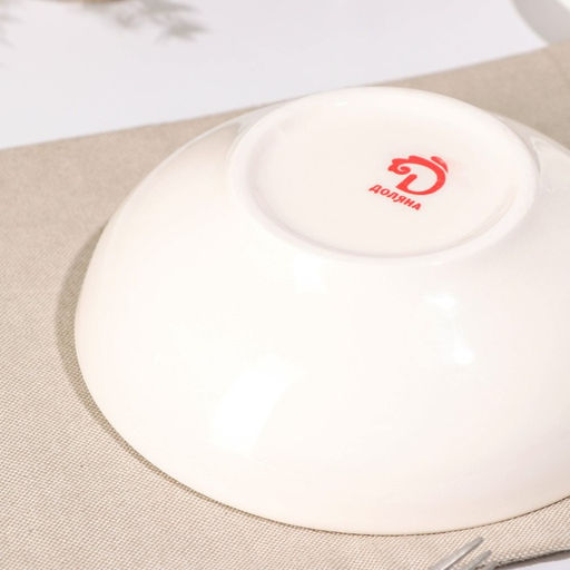 Салатник керамический Доляна Микаэла, 680 мл, d=17,8 см, цвет красно-розовый  фото 3