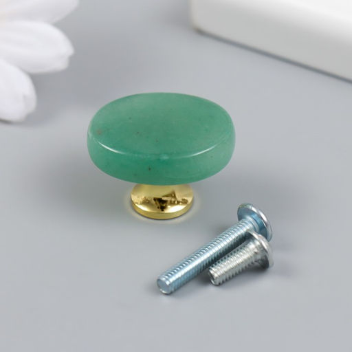 Ручка для шкатулки «Зелёный авантюрин», 2.6×1.7 см