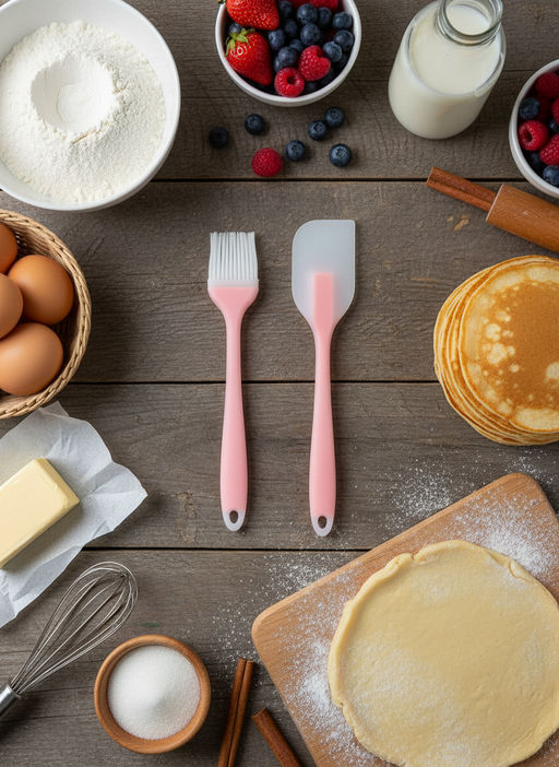 Цена за 2 шт. Набор кисточка+лопатка OLS-014-4