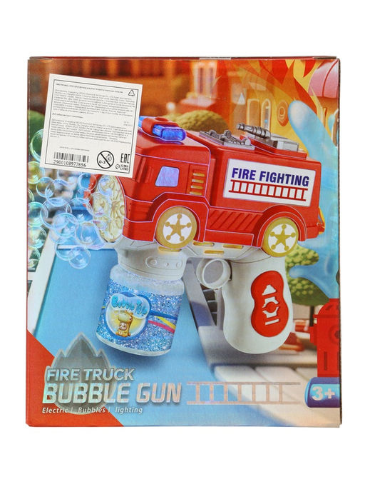 Генератор мыльных пузырей Пожарная машина, световые эффекты, работает от батареек - Simaland фото 10