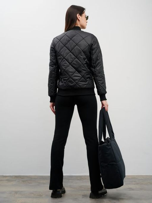 Женский бомбер, куртка. ветровка ED-06 черный - Yollochka фото 6