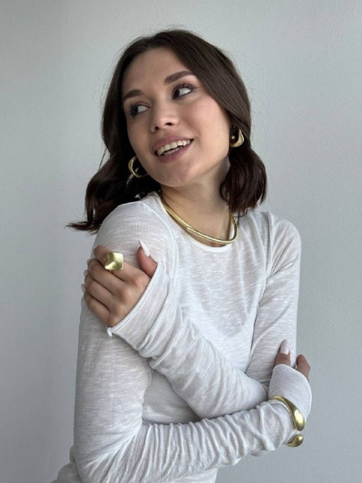 лонгслив паутинка  , ХЛОПОК С ЛАЙКРОЙ - Knitka wear фото 22