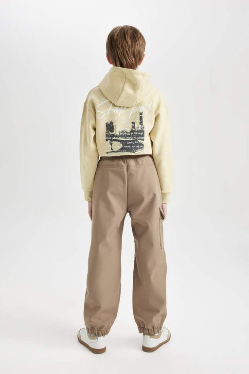 Брюки Jogger Leg для мальчиков с плюшевой флисовой подкладкой - Defacto фото 6