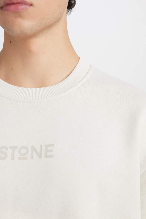 Мужской свитшот свободного покроя с круглым вырезом и принтом - Defacto фото 5