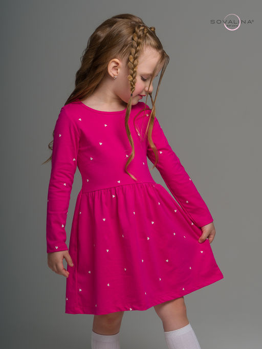 Платье Эля сердечки барби - Sovalina фото 7