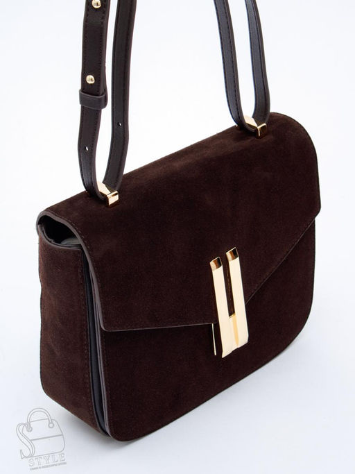 Сумка женская кожаная 1045MF coffee Polina&Eiterou  в Новосибирске