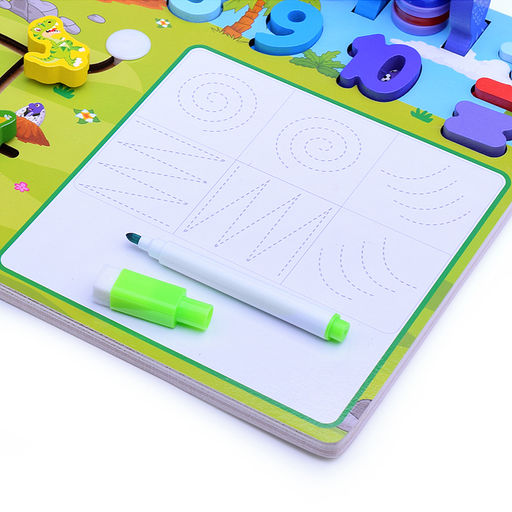 Игра развивающая Динопарк с доской для рисования и рыбалкой - Щепочка фото 6