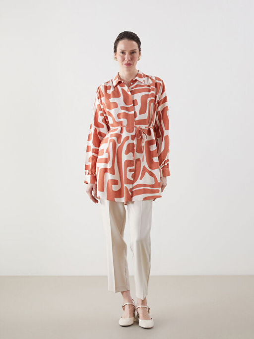 Desenli Kad?n G?mlek Tunik