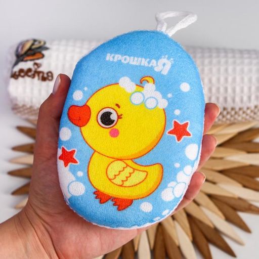 Мочалка детская, махровая Уточка - Крошка я фото 3