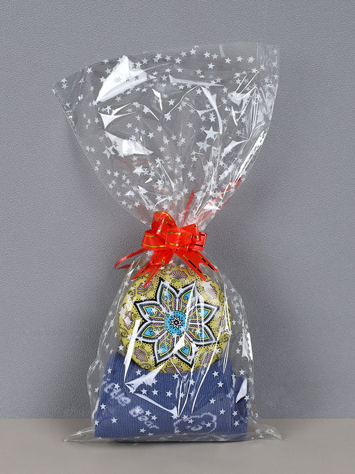 Подарочный набор Аромасвеча+ 1 пара носков / новогодний