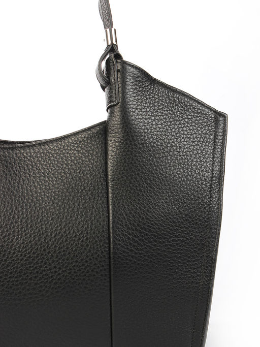 LACCOMA сумка C1070-черный натуральная кожа полиэстер фото 5