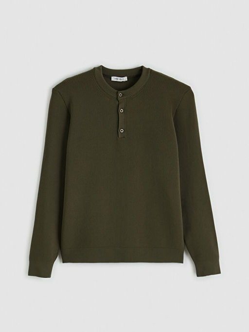 Bisiklet Yaka Erkek Triko Kazak