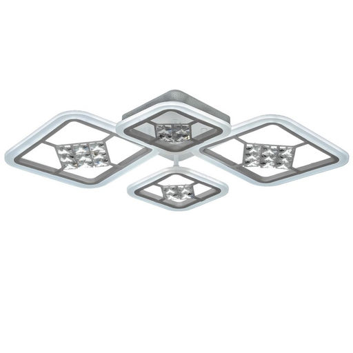 Люстра с ПДУ 1548/4WT LED 96 Вт 3000-6000К диммер белый 71×10 см BayerLux