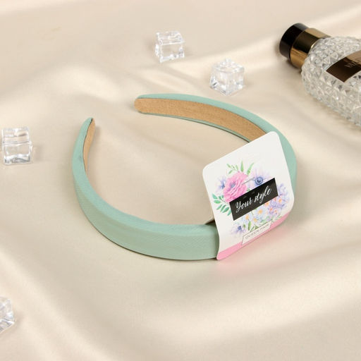 Цена за 2 шт. Ободок для волос «Жаннет», галант, 2 см, зелёный