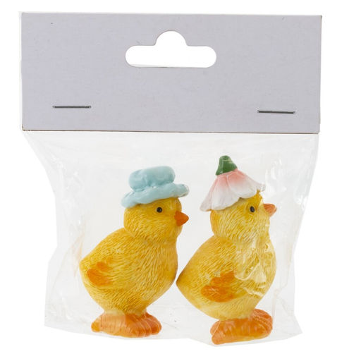 Набор из 2-х фигурок декоративных "Цыпленок" (3*3,5*6), L10 W3 H12 см