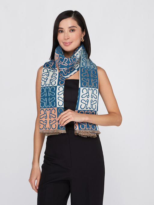 в составе ШЕРСТЬ и КАШЕМИР Большой, мягкий, теплый двусторонний палантин - Tantino фото 9