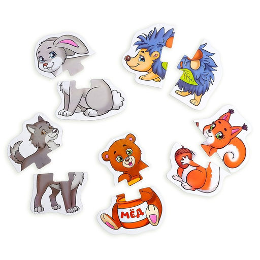 Макси-пазлы Лесные животные - Puzzle time фото 3