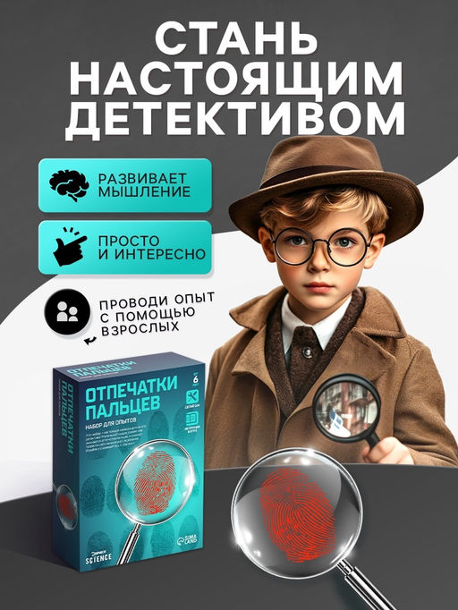 Набор для опытов «Отпечатки пальцев»