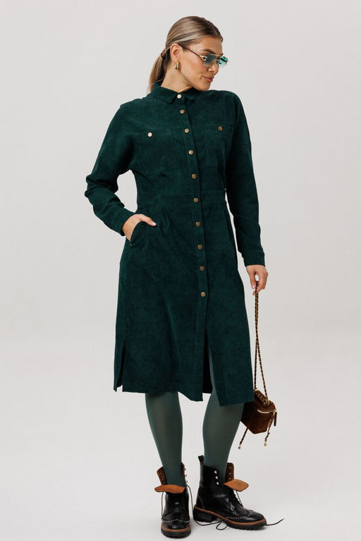 Платье ANELLI 1727 теплый мох фото 8