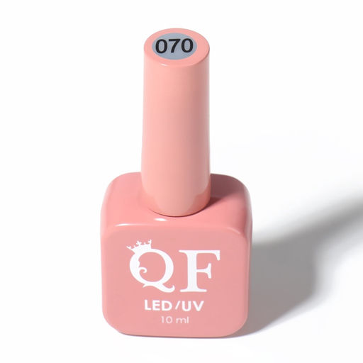 Гель лак для ногтей, витражный, трехфазный, 10 мл, LED/UV, розовый (70)