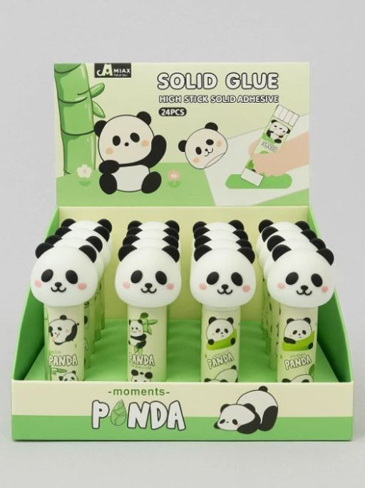 Клей канцелярский "Panda", mix (9 г), шоу-бокс 24 шт