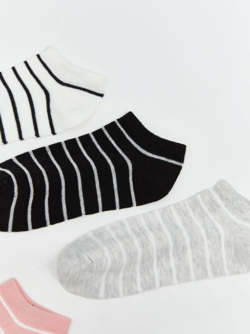 ?izgili Kad?n Patik ?orap 5li