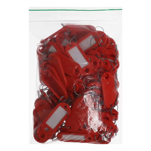 Набор бирок для ключей на кольце «Идентификатор», 53 мм, 100 шт., МИКС