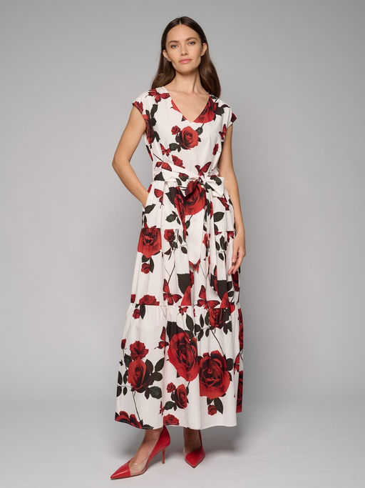 Сарафан женский 12521-35151 white/red