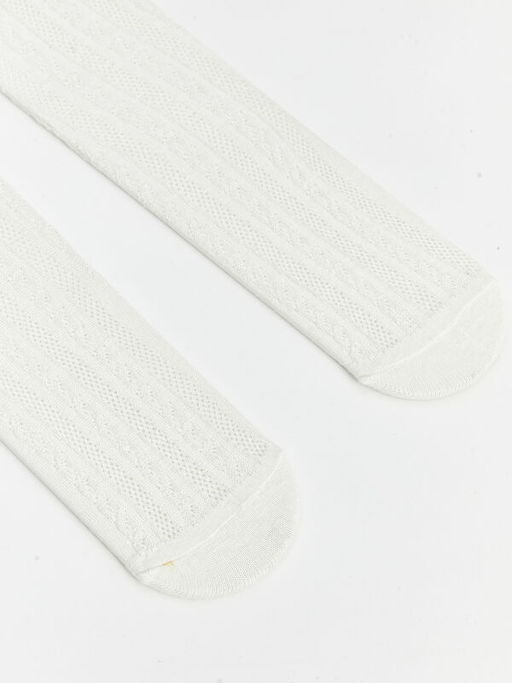 Kendinden Desenli K?z Bebek K?lotlu ?orap 2li