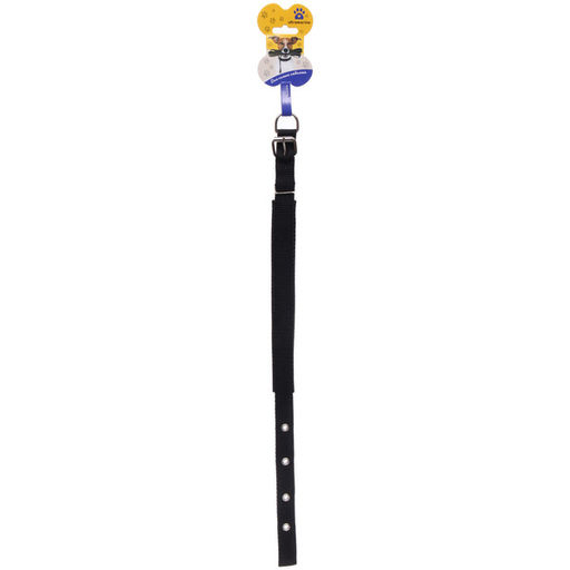 Цена за 6 шт. Ошейник для собак однотонный "ЗООЛЕНД БРО", цвет черный, 2*48см (бирка)