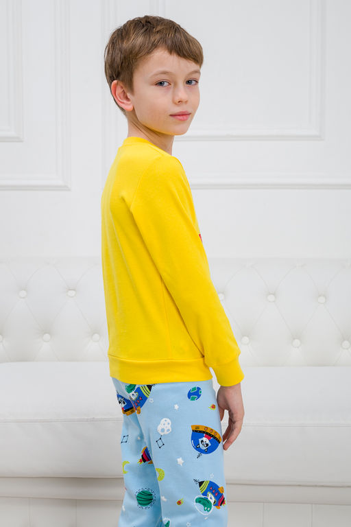 Пижама детская из интерлока Улыбка енот в нло - Амадэль фото 9