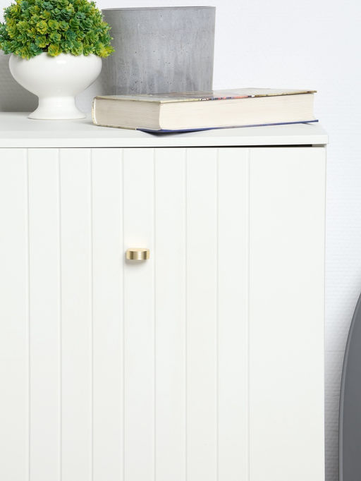 Ручка-кнопка CAPPIO RK147, d=26 мм, цвет сатиновое золото, 8 шт.