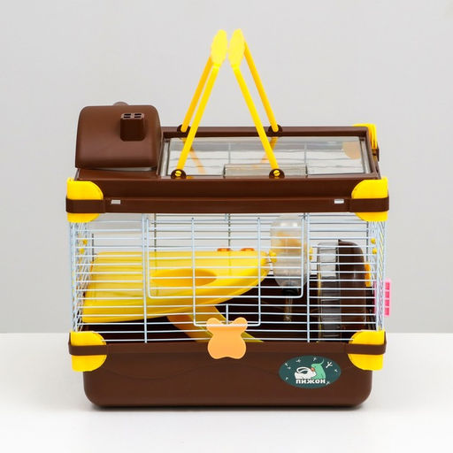 Клетка для грызунов Пижон, 31 х 24 х 30 см, коричневая  фото 2